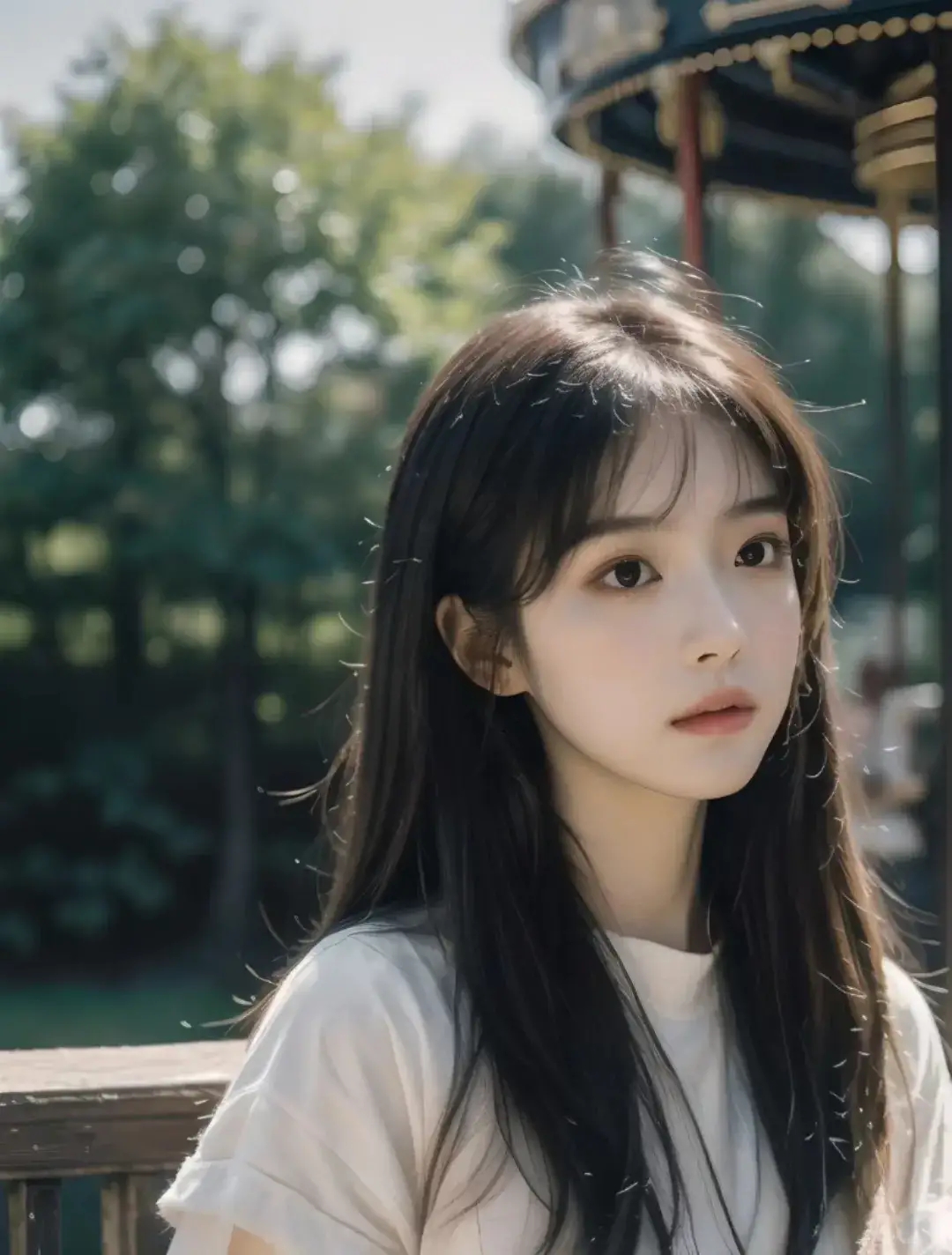 美女图片微信头像侧面_美女高雅造型