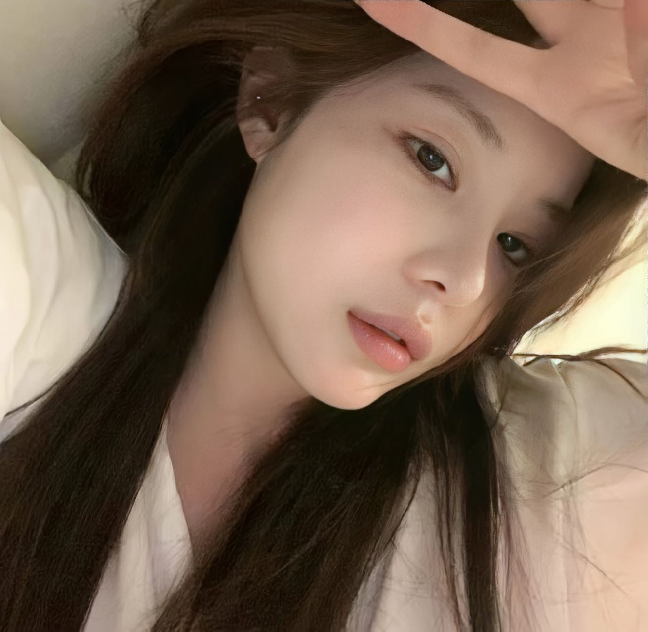 美女头像真人_美女照片手机挡脸头像