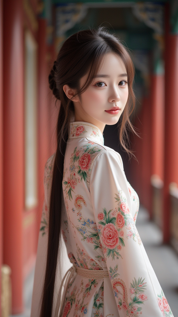 美女照片侧脸好看头像_美女照片真人图片背面