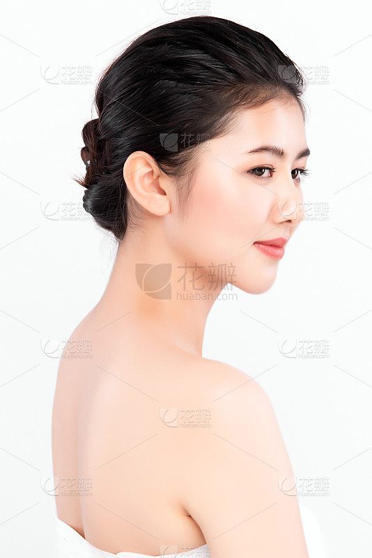 修改系列粉刺彩妆白色人种女人发型线抹胸裙修版化妆师_美女壁纸桌面2k