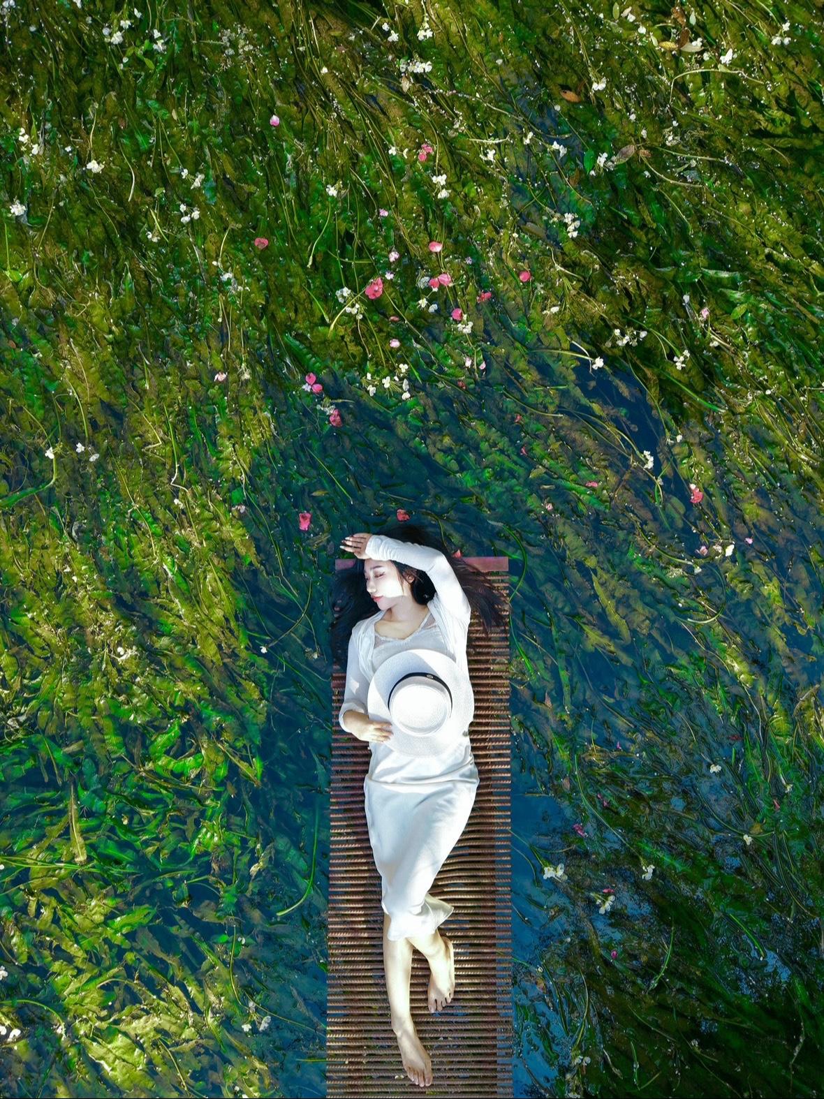 风光系列实景山脉湖泊草地野花背景_美女壁纸4k高清清纯