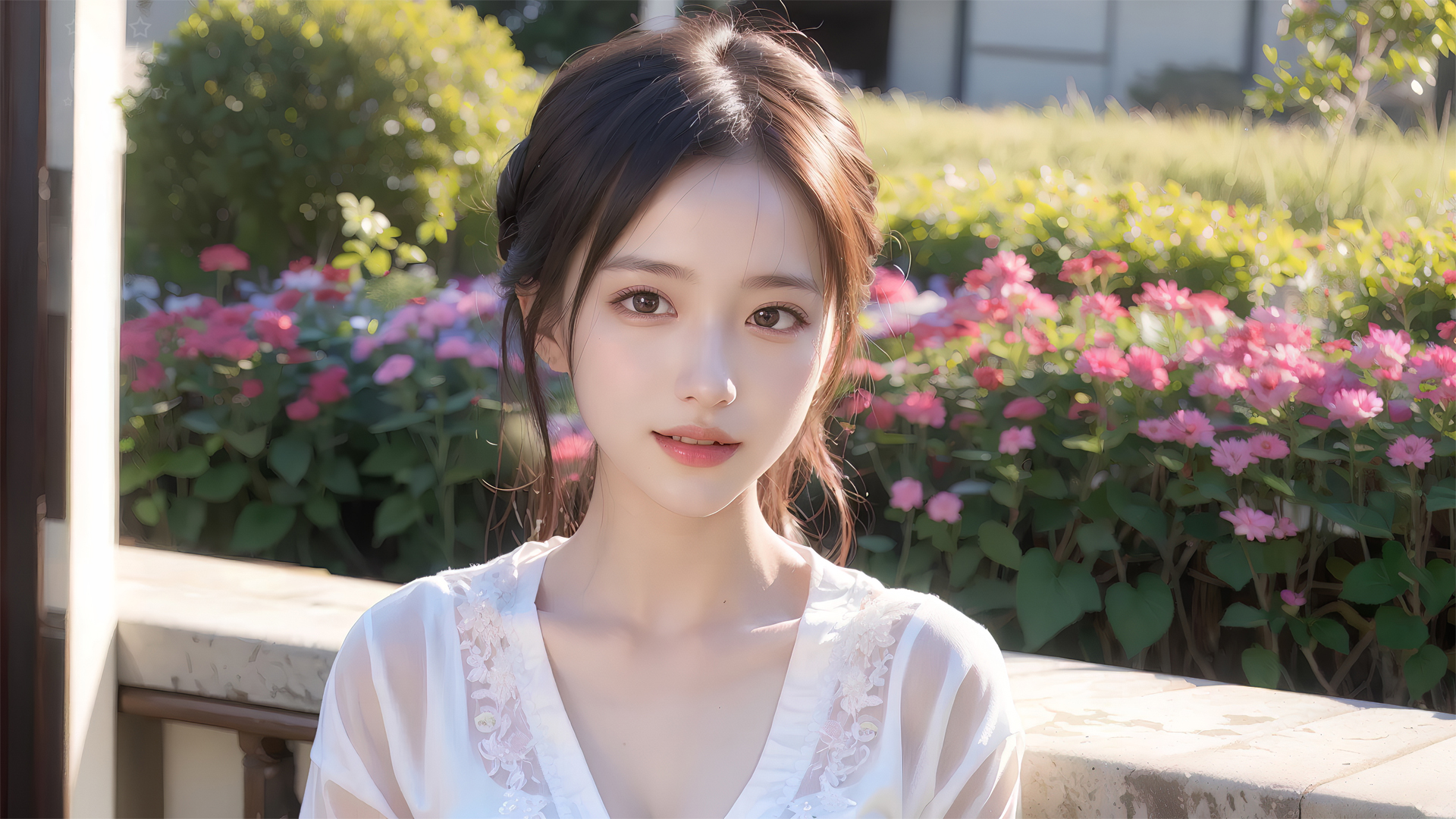 三八妇女节花和女性剪影背景_美女时尚街拍