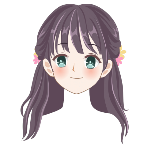手绘二次元动漫头像人物插画_美女壁纸手机壁纸