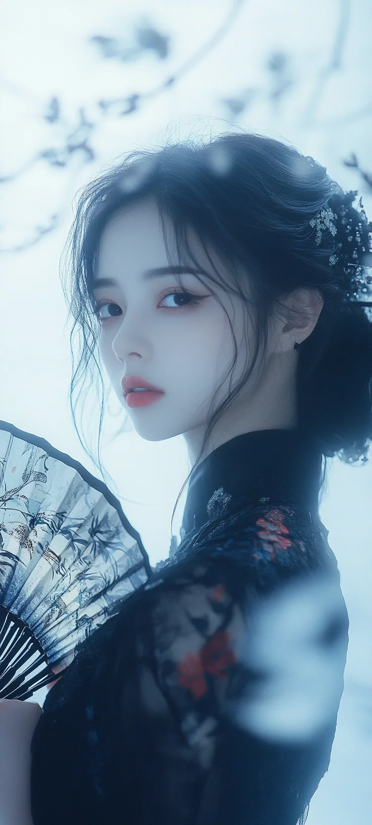 美丽的云时光流逝_美女壁纸4k高清唯美