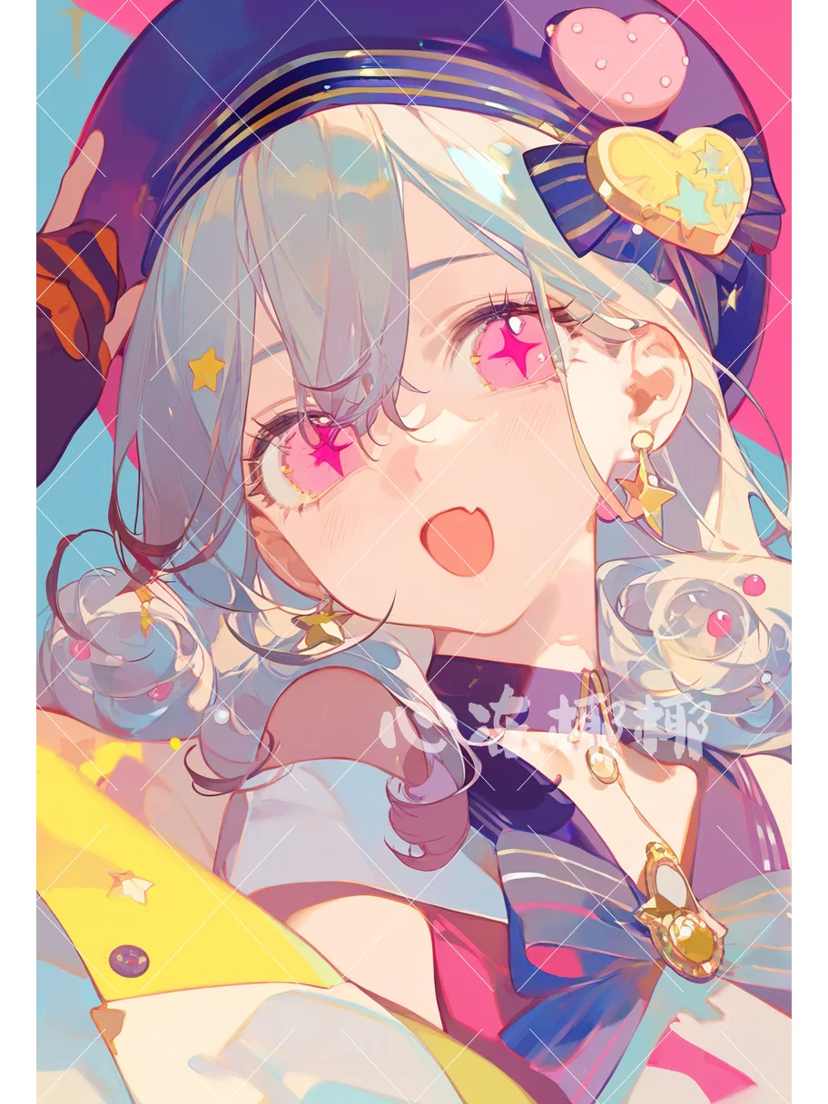 绘画上色过程_美女头像高冷