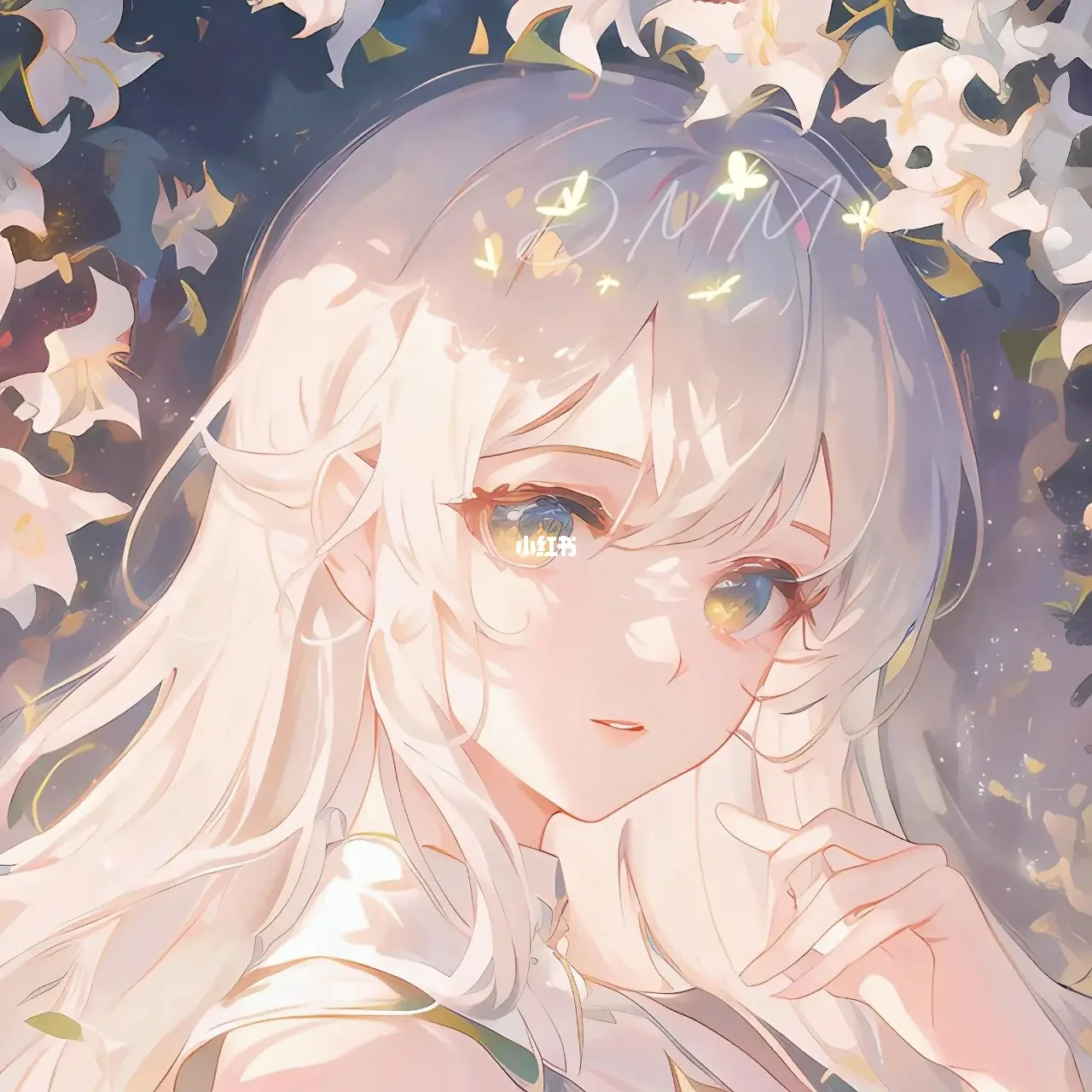 可可爱爱古灵精怪的紫发少女动漫头像小红书_美女图片微信头像