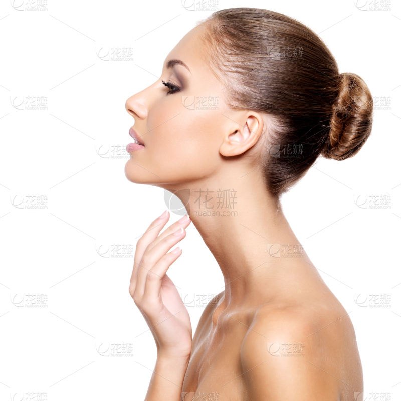 高级时装模特的手嘴唇脖子和锁骨的特写镜头时尚视频_美女图片微信头像