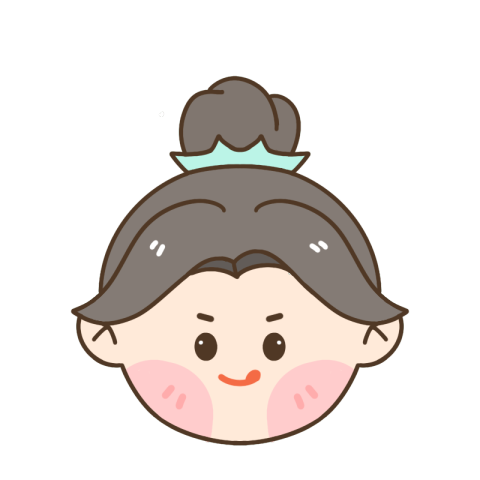 手绘头像快乐人物形象贴纸元素_美女壁纸