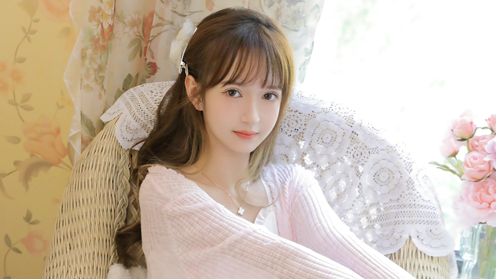 小清新森系少女唯美清纯田园写真_美女头像真人