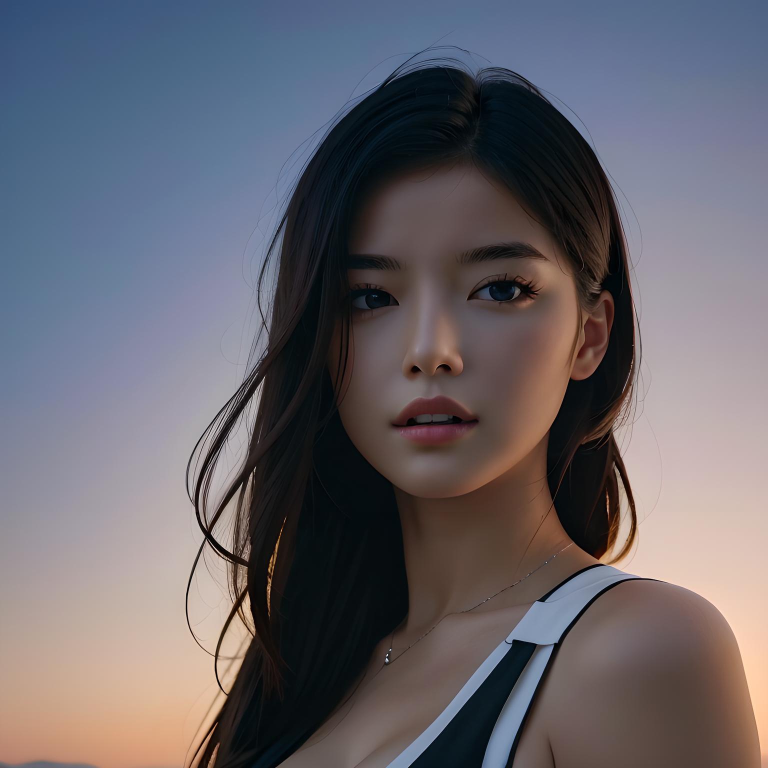 美女头像真人甜美_美女自拍