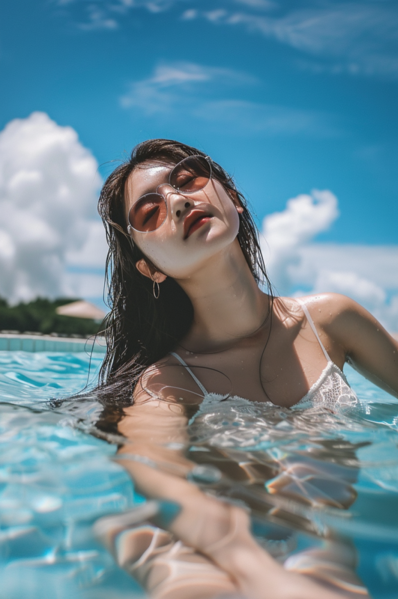 美女好身材泡温泉小背心高清真实皮肤质感_美女壁纸4k高清唯美