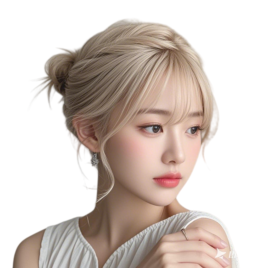 美发女生发型人像_美女自拍