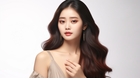 美发模特人像_美女照片头像真人图片