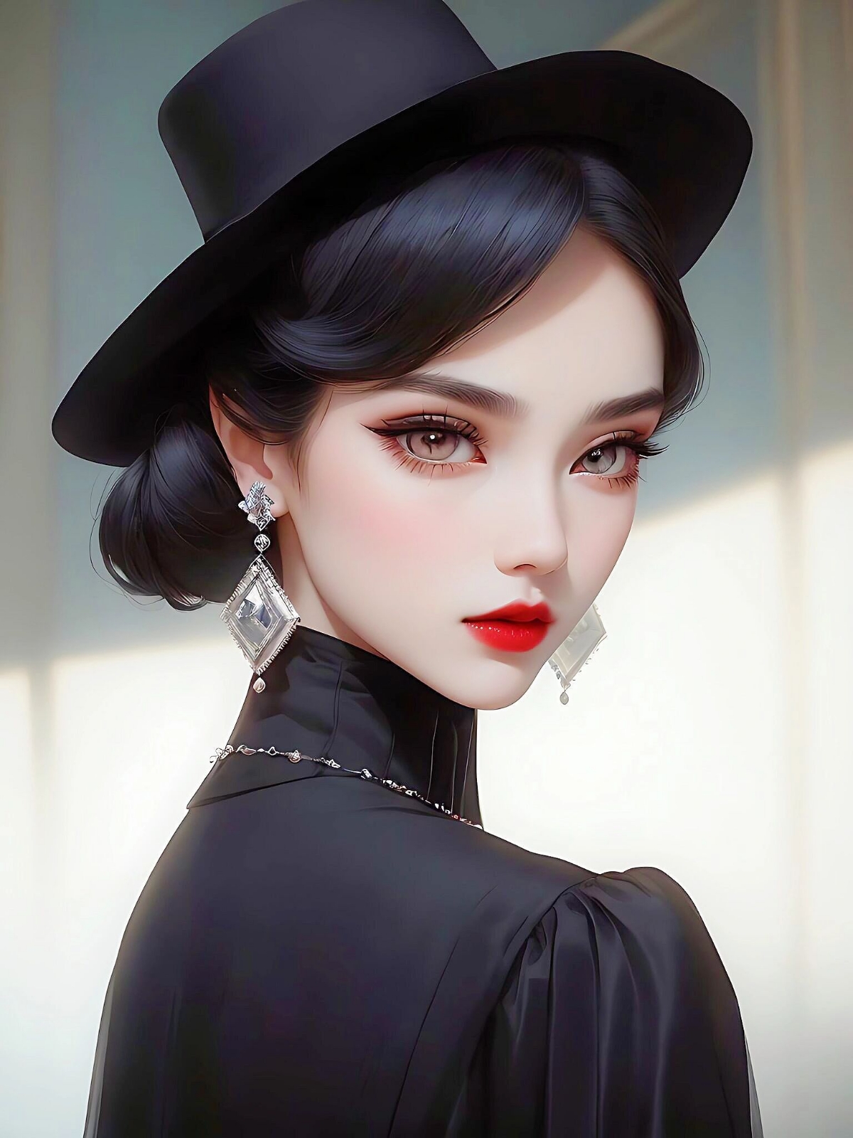 美女高雅造型_美女照片头像