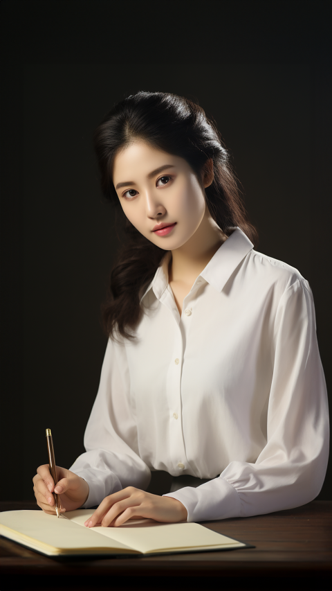 高光奶油_美女照片真人图片背面
