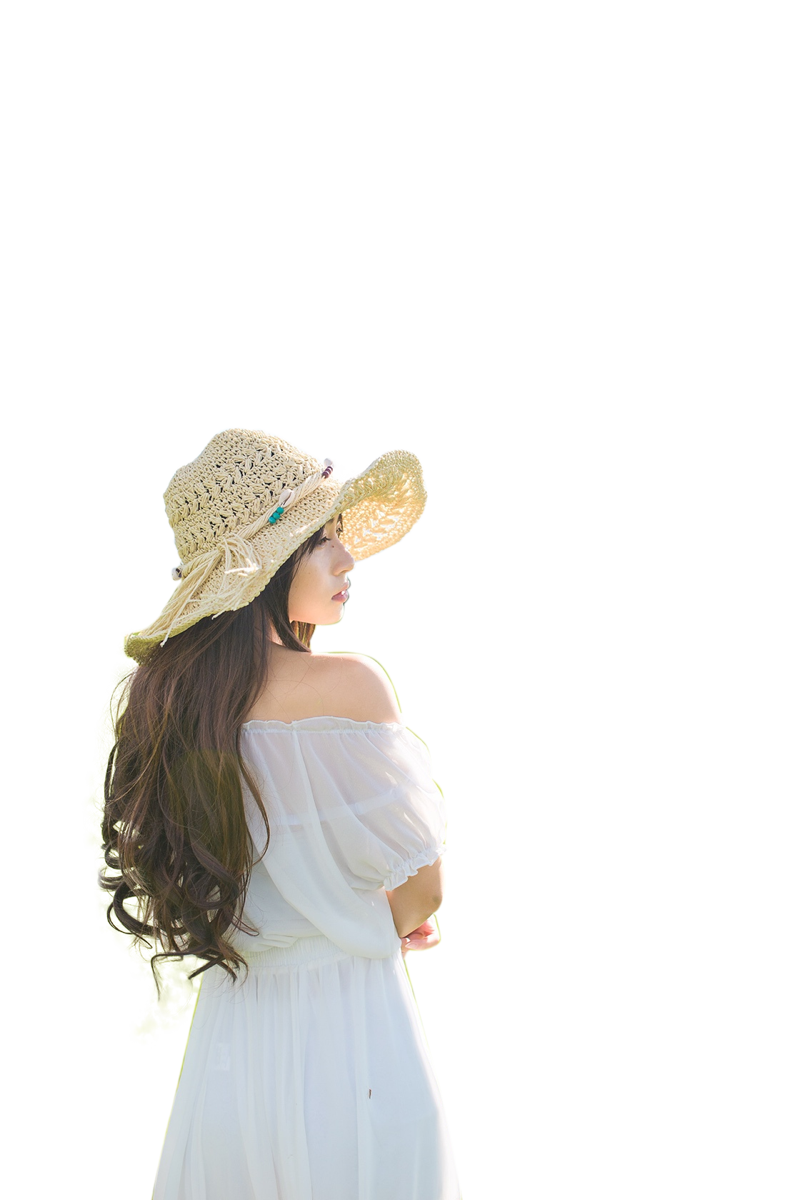 氛围感女生背影头像_美女照片背影侧面