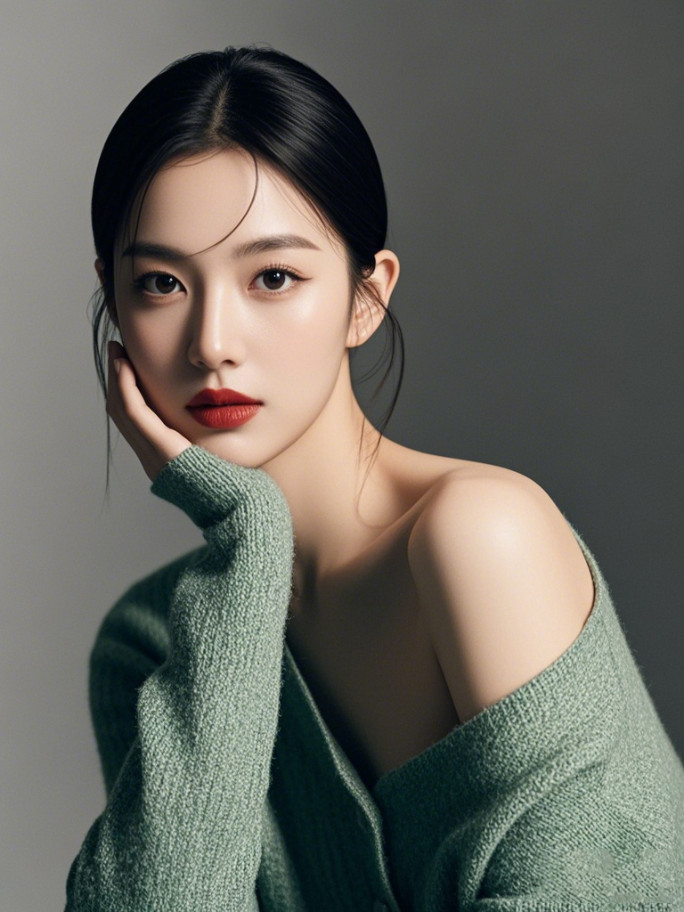 一个迷人的红头发棕色眼睛的女孩在她的脸上喷了热水敏感的护肤理念在摄影棚里拍的特写没有化妆_美女图片微信头像背影酷霸气