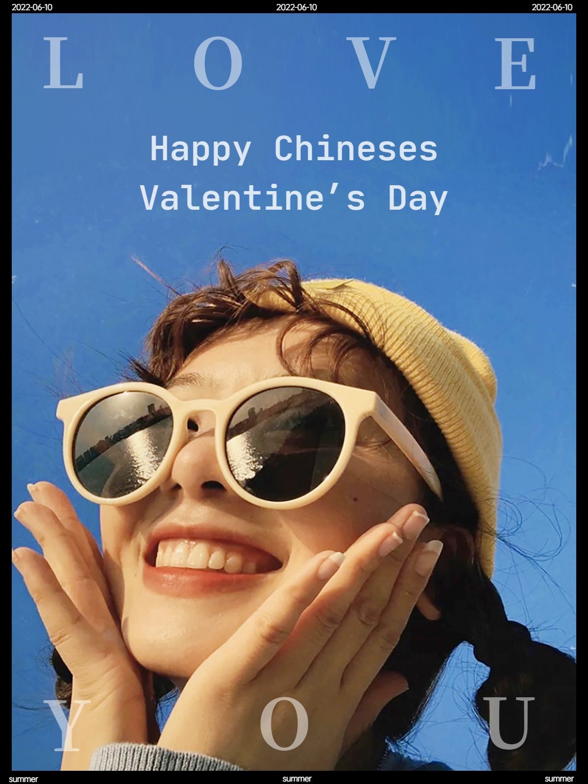 简约风明星语录日签手机海报_美女头像真人