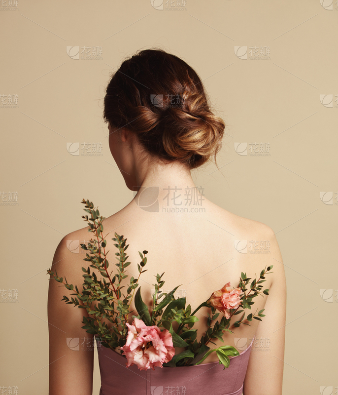 空气_美女照片手机挡脸头像