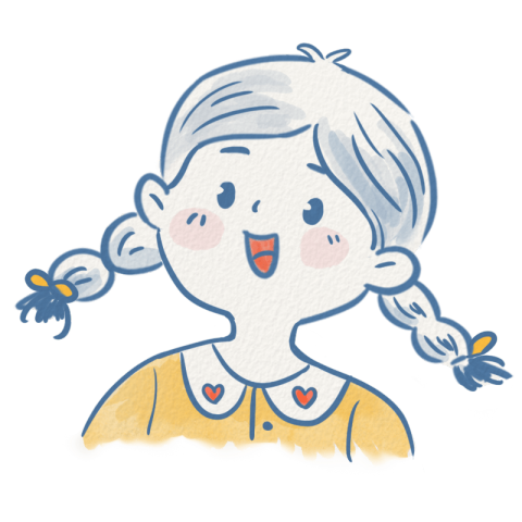 人物系列通用插画卡通人物女生贴纸_美女头像真人