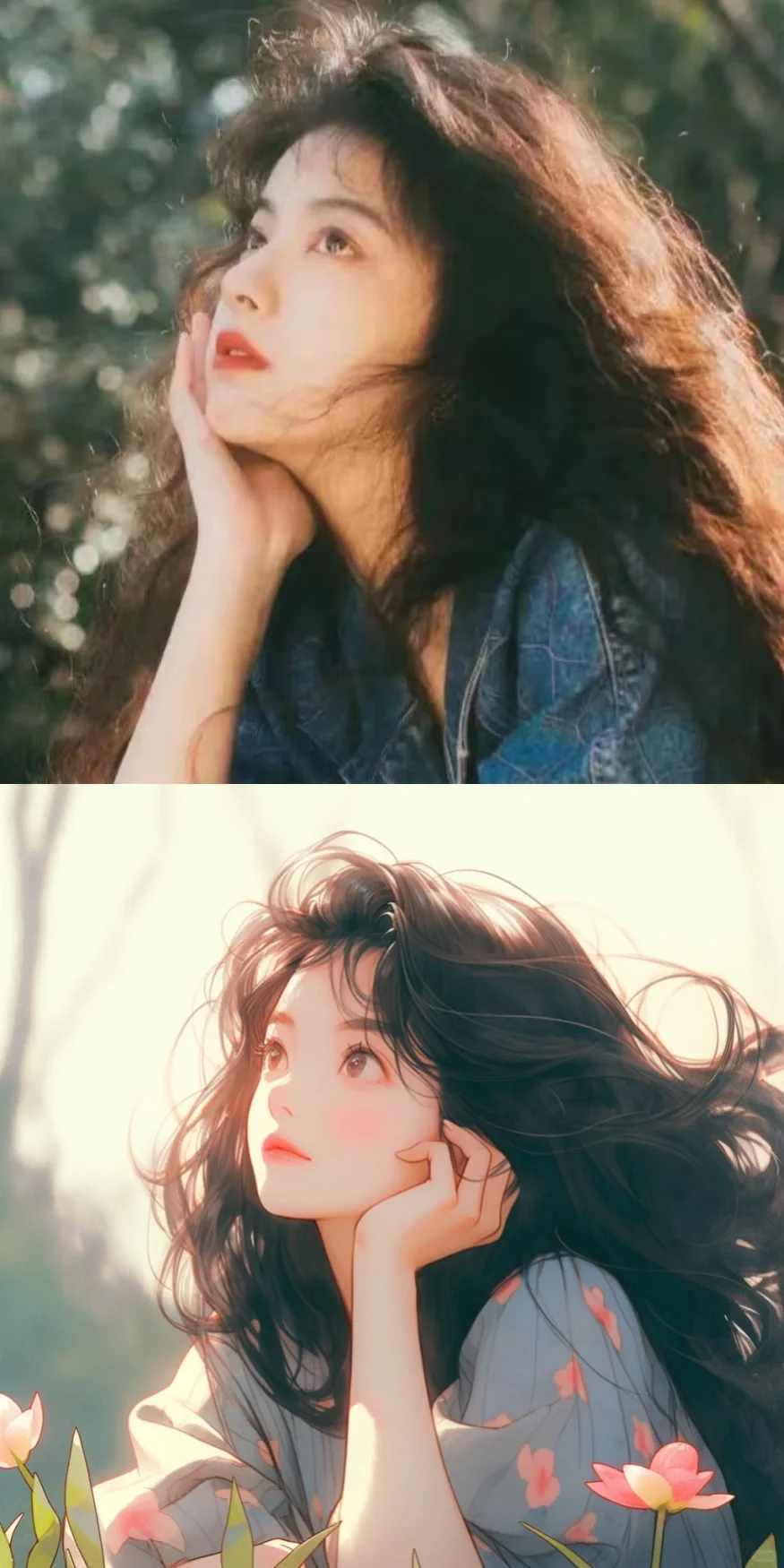 三八妇女节女王节女神节肌理插画优雅女性人物元素素材_美女壁纸