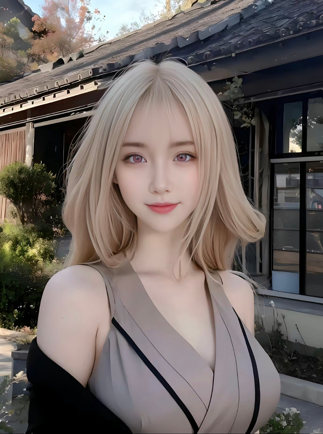 又纯又欲齐刘海马尾辫童颜美女_美女自拍